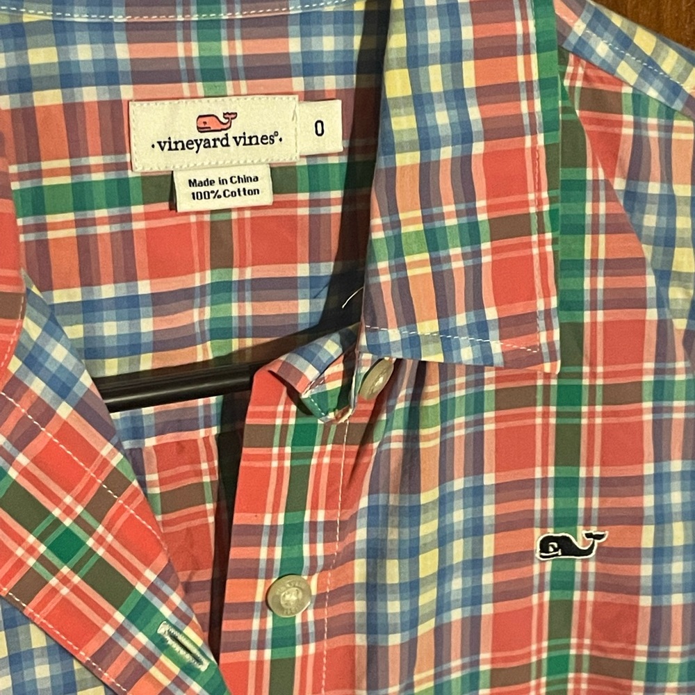 Vineyard Vines Plaid Long Sleeve Button Down Shirt ~ Easter
